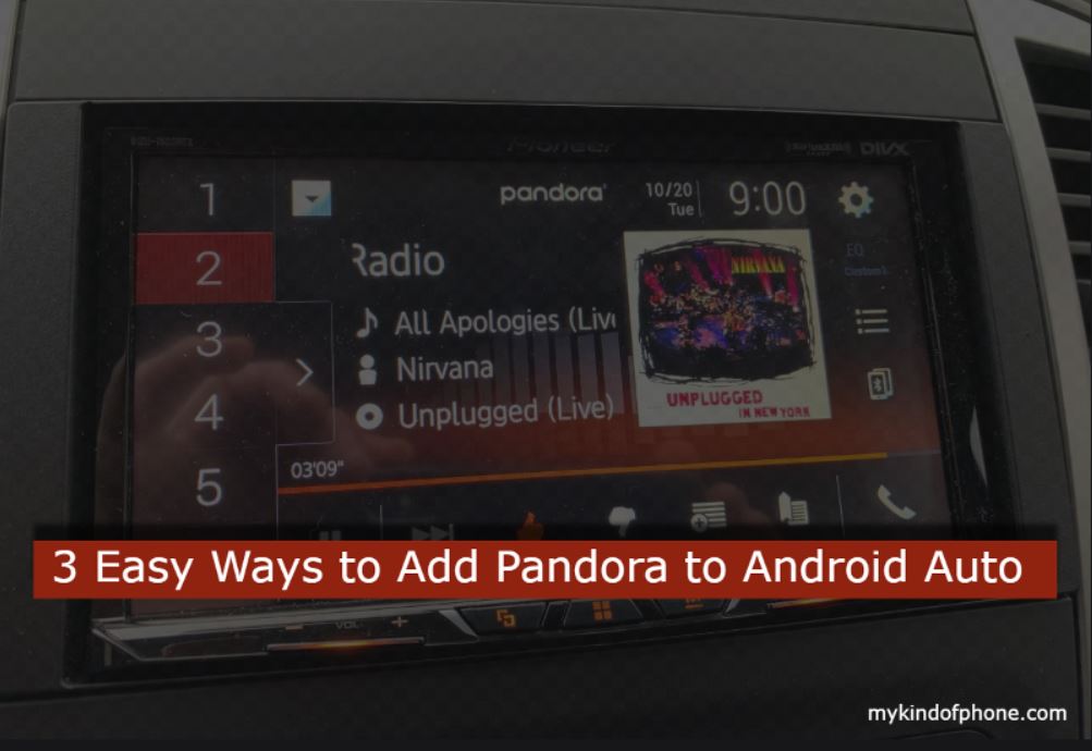 how to add pandora to Android auto